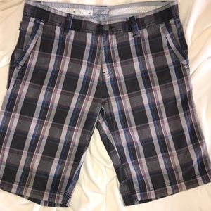 Esprit men’s plaid shirt pants size 30
